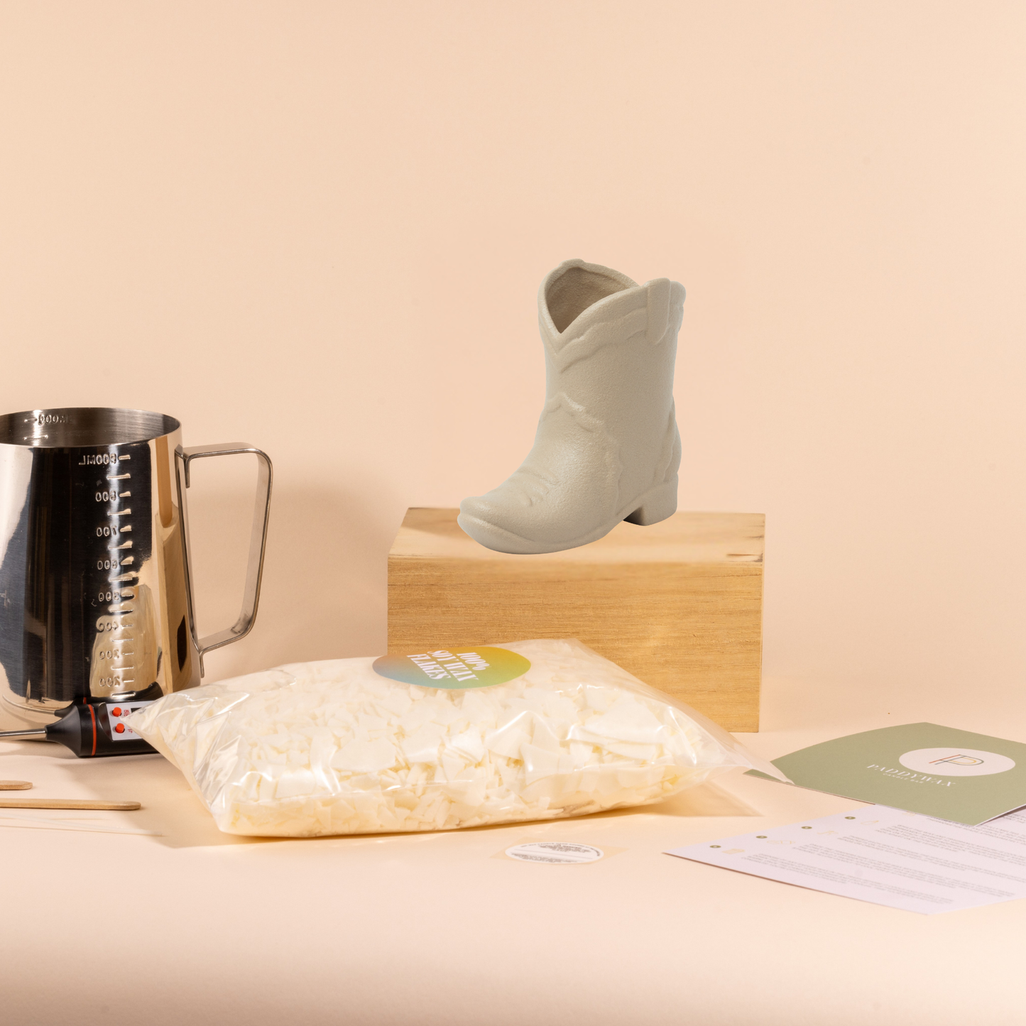 Tan Boot At-Home Candle Making Kit