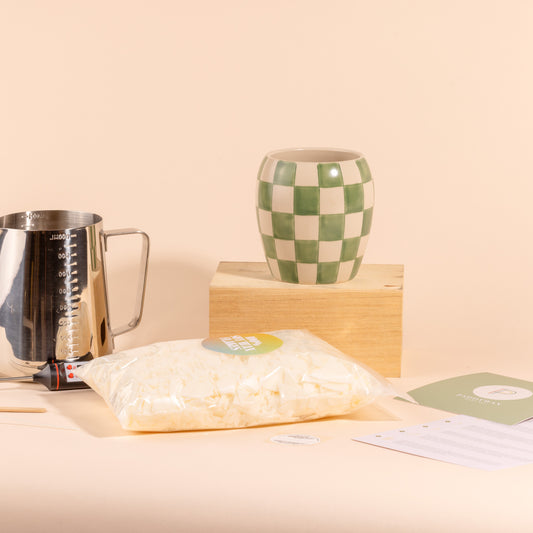 Green Checkmate At-Home Candle Making Kit