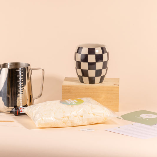 Black Checkmate At-Home Candle Making Kit