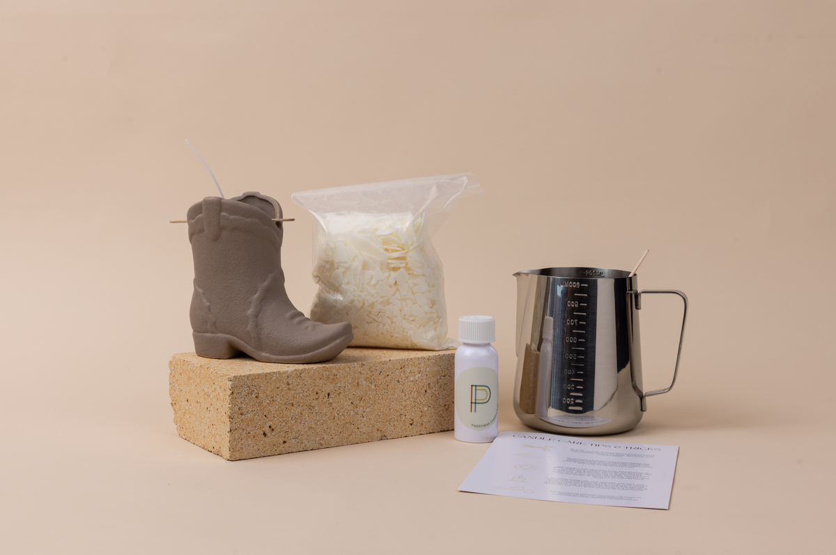 Tan Boot At-Home Candle Making Kit